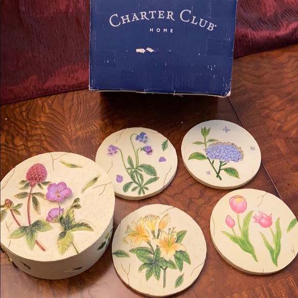 Charter Club Other Charter Club Home Summer Grove Coaster Set New Box 